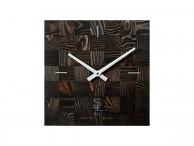 Часы настенные SLT 5195 CHESS BLACK WOOD в Батагае - batagaj.mebel-nsk.ru | фото