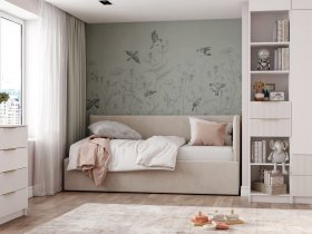 Диван-кровать Бенто (крем) в Батагае - batagaj.mebel-nsk.ru | фото