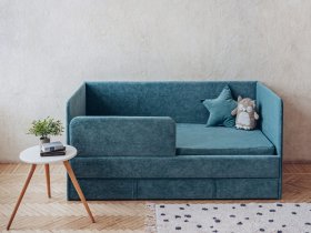 Диван-кровать Happy (бирюзовый) в Батагае - batagaj.mebel-nsk.ru | фото