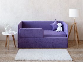 Диван-кровать Happy (сиреневый) в Батагае - batagaj.mebel-nsk.ru | фото