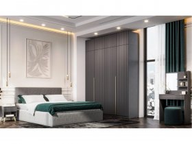 Гардеробная Эккервуд (графит) в Батагае - batagaj.mebel-nsk.ru | фото