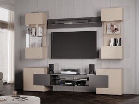 Гостиная Фэнтези (кашемир/графит) в Батагае - batagaj.mebel-nsk.ru | фото