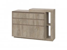 Комод 1200 22 J-Э Этна (дуб эндгрей) в Батагае - batagaj.mebel-nsk.ru | фото