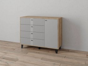 Комод «Катрин-13» (дуб крафт серый/серый) в Батагае - batagaj.mebel-nsk.ru | фото