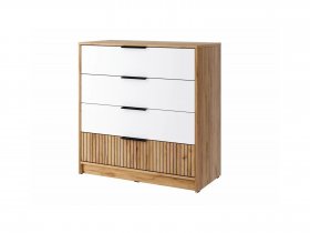 Комод КМ-001 Ивис (дуб крафт золотой/белый) в Батагае - batagaj.mebel-nsk.ru | фото