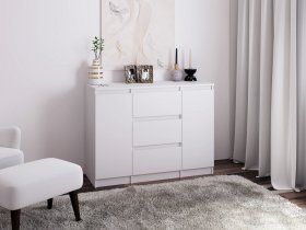 Комод Км011 (белый) в Батагае - batagaj.mebel-nsk.ru | фото