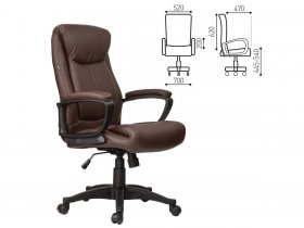 Кресло офисное BRABIX Enter EX-511, коричневое в Батагае - batagaj.mebel-nsk.ru | фото