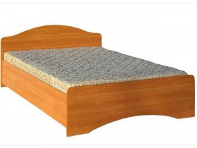 Кровать двуспальная 1,6м-1 (круглая спинка) в Батагае - batagaj.mebel-nsk.ru | фото