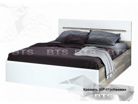 Кровать двуспальная 1,6 м  Наоми КР-11 в Батагае - batagaj.mebel-nsk.ru | фото