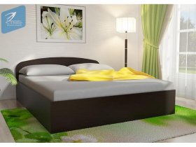 Кровать двуспальная 1,6м с подъем. мех. (венге) в Батагае - batagaj.mebel-nsk.ru | фото