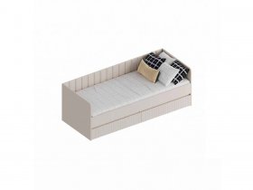 Кровать с ящиками «Тефия» (тефия/софт сантьяго) в Батагае - batagaj.mebel-nsk.ru | фото