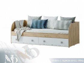 Кровать с ящиками Тренд КР-01 в Батагае - batagaj.mebel-nsk.ru | фото