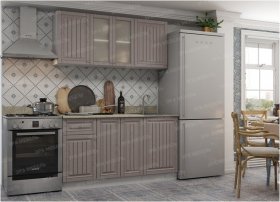 Кухонный гарнитур Хозяюшка 1,5 м (МФ) в Батагае - batagaj.mebel-nsk.ru | фото
