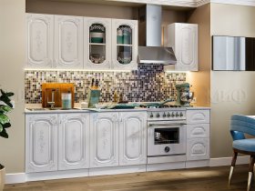Кухонный гарнитур Лиза-2 (белый) в Батагае - batagaj.mebel-nsk.ru | фото