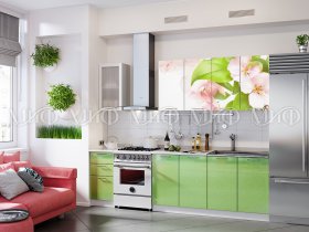 Кухонный гарнитур Яблоневый цвет в Батагае - batagaj.mebel-nsk.ru | фото