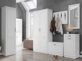 Модульная прихожая Апполия прихожая (белый/белый дуб) в Батагае - batagaj.mebel-nsk.ru | фото