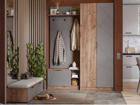 Модульная прихожая Орегон в Батагае - batagaj.mebel-nsk.ru | фото