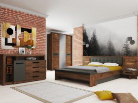 Модульная спальня Глазго в Батагае - batagaj.mebel-nsk.ru | фото