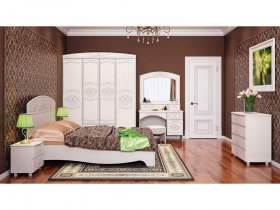 Модульная спальня Каролина в Батагае - batagaj.mebel-nsk.ru | фото