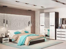 Модульная спальня Ким в Батагае - batagaj.mebel-nsk.ru | фото