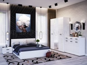 Модульная спальня Нэнси NEW в Батагае - batagaj.mebel-nsk.ru | фото