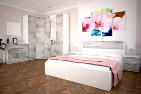 Модульная спальня Сорренто в Батагае - batagaj.mebel-nsk.ru | фото
