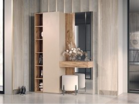 Прихожая Ева (кашемир/дуб вотан) в Батагае - batagaj.mebel-nsk.ru | фото