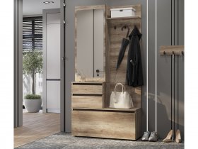 Прихожая ПР-04 Энигма (венге/дуб каньон) в Батагае - batagaj.mebel-nsk.ru | фото