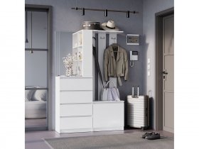 Прихожая Симпл ПР-04 (белый) в Батагае - batagaj.mebel-nsk.ru | фото