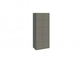 Шкаф для одежды с 2 дверями Наоми (джут/фон серый) СМ-208.07.03 в Батагае - batagaj.mebel-nsk.ru | фото