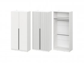 Шкаф ШК-100 Эккервуд (белый) в Батагае - batagaj.mebel-nsk.ru | фото