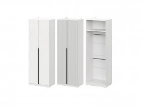 Шкаф ШК-75 Эккервуд (белый) в Батагае - batagaj.mebel-nsk.ru | фото