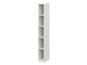 Шкаф-стеллаж ШК-25 Эккервуд (белый) в Батагае - batagaj.mebel-nsk.ru | фото