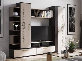 Стенка «Дакота» (венге/дуб молочный) в Батагае - batagaj.mebel-nsk.ru | фото
