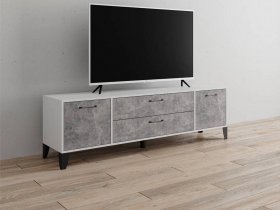 Тумба под ТВ Парус-13 (белый/ателье светлое) в Батагае - batagaj.mebel-nsk.ru | фото