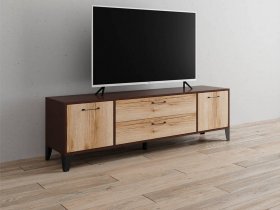 Тумба под ТВ Парус-13 (венге/дуб делано) в Батагае - batagaj.mebel-nsk.ru | фото