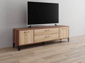 Тумба под ТВ Парус-13 (ясень шимо темный/дуб сонома) в Батагае - batagaj.mebel-nsk.ru | фото