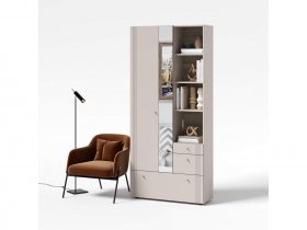 Вешалка с зеркалом ВШ1 Одетта (дуб эндгрей/меланж) в Батагае - batagaj.mebel-nsk.ru | фото